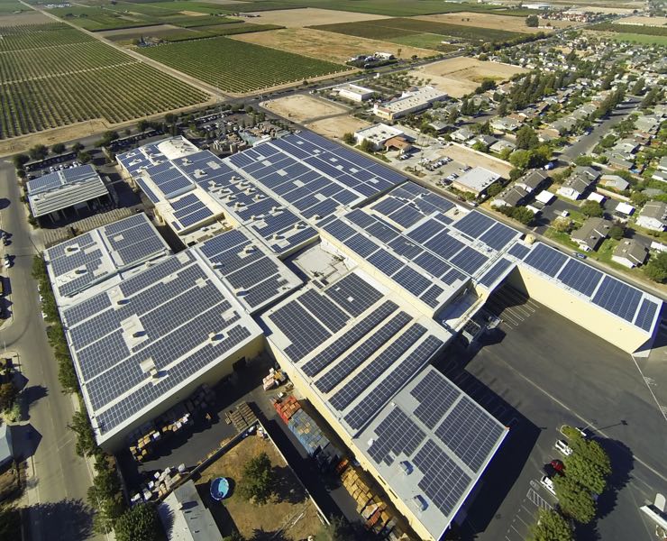 Ag Solar Installation in Parlier, CA